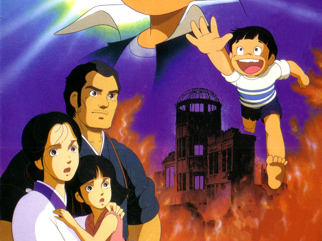 Barefoot Gen 1983 Hiroshima nuclear bomb drop and aftermath.. | By Anime  Can't I Touch Your Heart? | Bija. Altitude 3,600 feet. Fixed on target,  release bomb. Roger, releasing bomb.