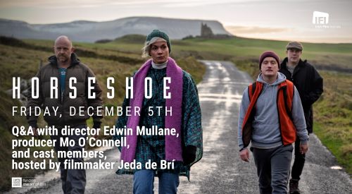 People commemorating the documentary festival 2021