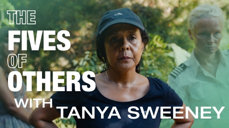 People commemorating the documentary festival 2021