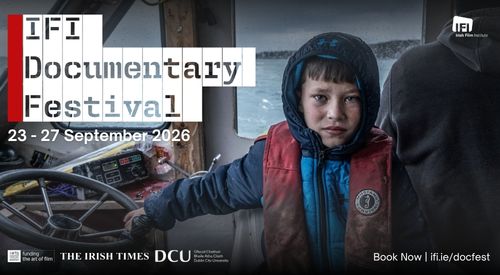 People commemorating the documentary festival 2021